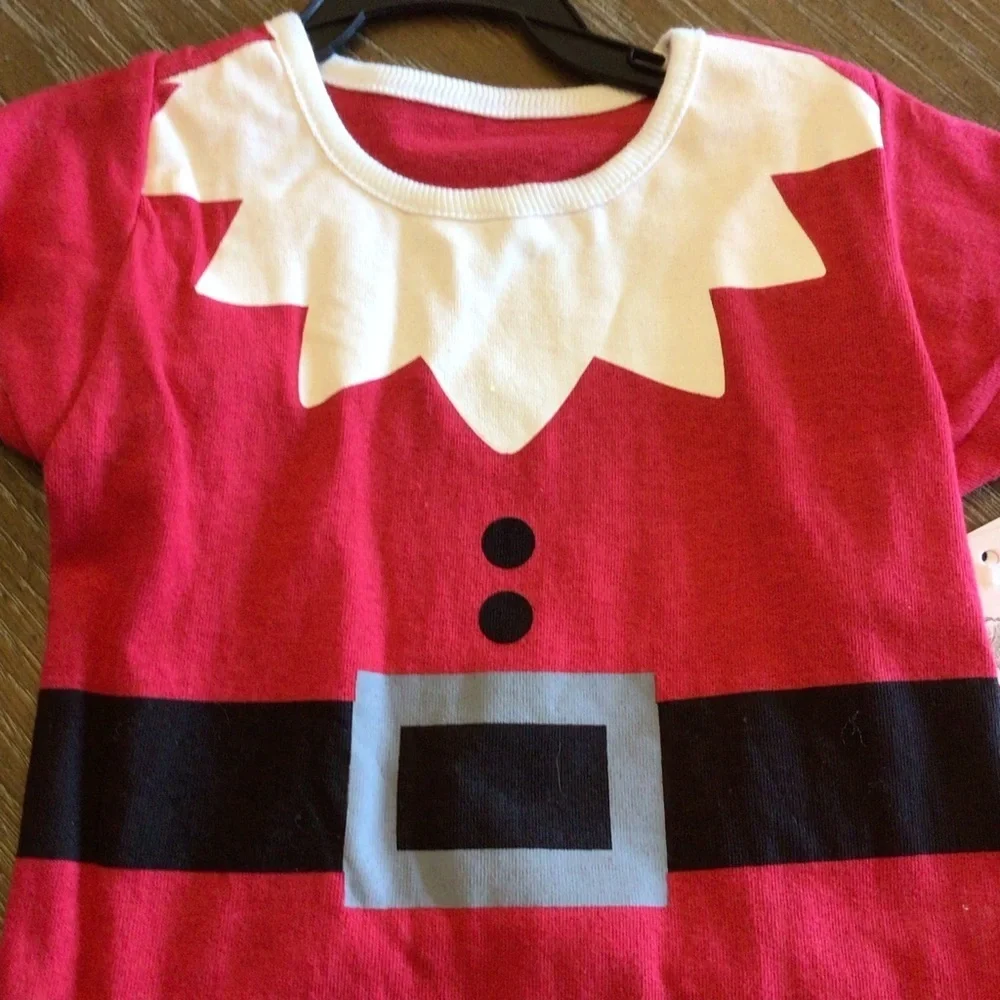 Pet Posse Santa Christmas Dog Pajamas Bodysuit Clothing Size Small